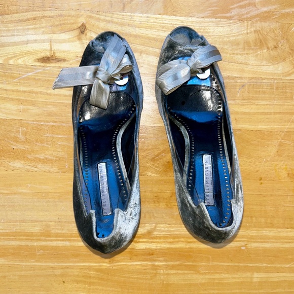 Stella McCartney velvet peep-toe heels 8.5/9.0 - Picture 4 of 14